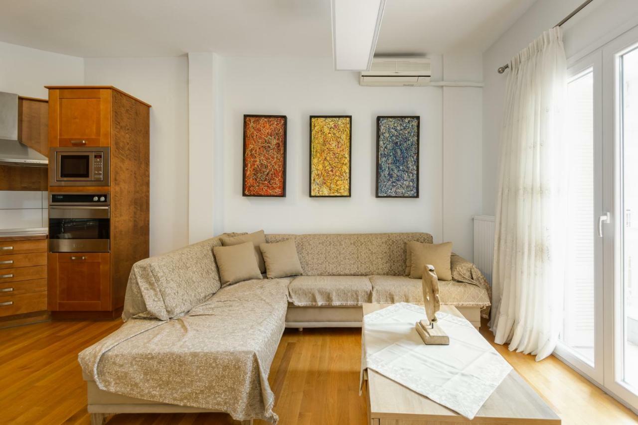 Brand-New Modern Flat In Heart Of City Thessaloniki Exterior photo